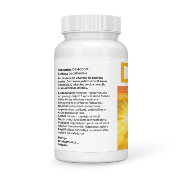 VITAMĪNS D3 4000 IU - Image 2