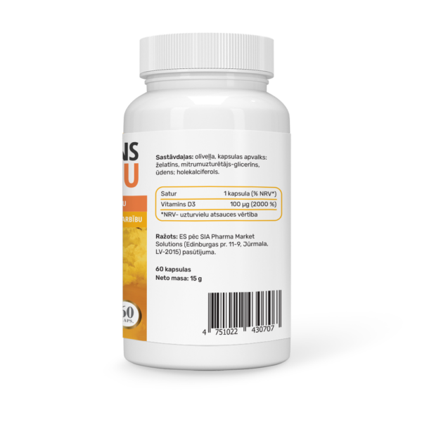 VITAMĪNS D3 4000 IU - Image 3
