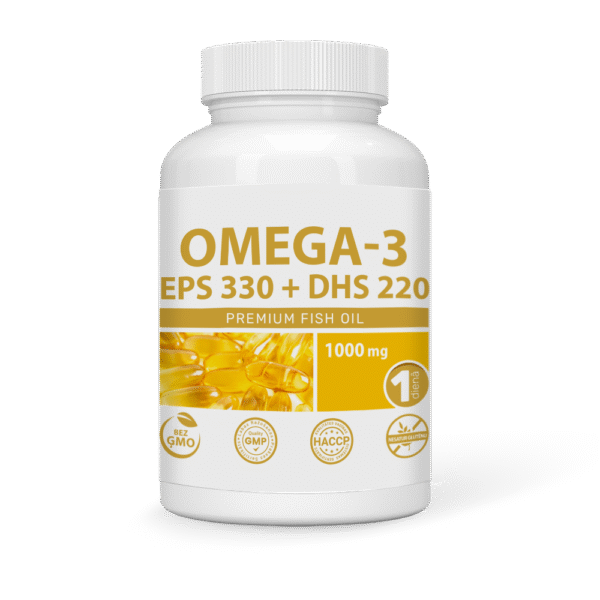 OMEGA-3 ZIVJU EĻĻA 1000MG 330EPS & 220DHS