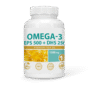 OMEGA-3 ZIVJU EĻĻA 1000MG 500EPS & 250DHS