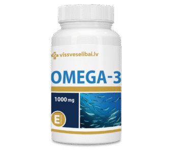 OMEGA-3 ZIVJU EĻĻA 1000MG 180EPS & 120DHS + VITAMĪNS E/ Omega-3 Fish oil 1000mg 180EPA & 120DHA + Vitamin E  kapsulas