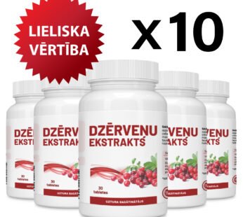 10 gab. komplekts — DZĒRVEŅU EKSTRAKTS tabletes