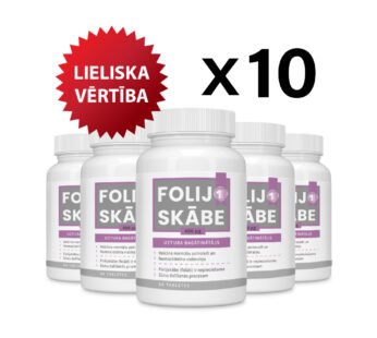 10 gab. komplekts — Folijskābe 400 µg, tabletes