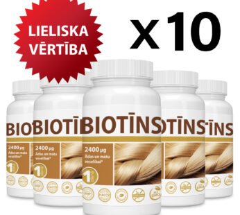 10 gab. komplekts — BIOTĪNS 2400µg/BIOTIN 2400µg